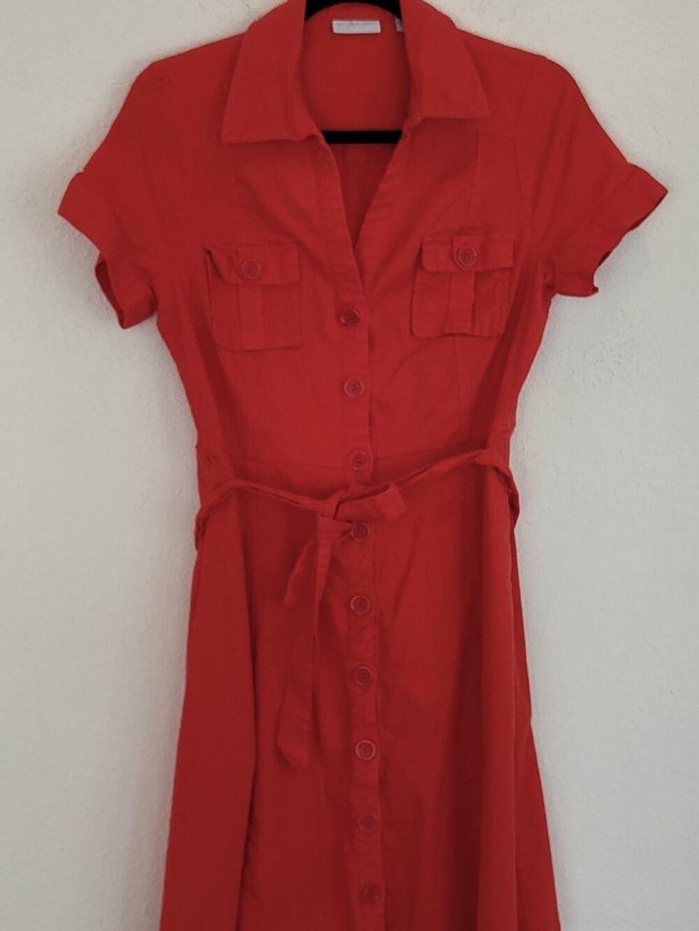 New York & Company, Stretch, Button Front Dress, M